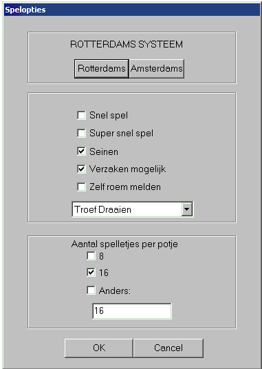 Spelopties klaverjassen