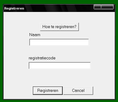 M-Klaver registratievenster
